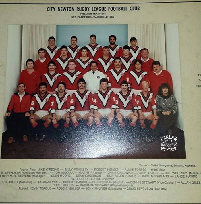 City Newton Rugby League Premier Team 1985